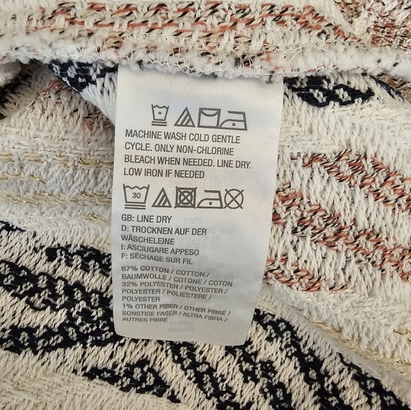 Susan Graver 18W Cotton Blend Multi Textured Open Front Jacket - Picture 4 of 10